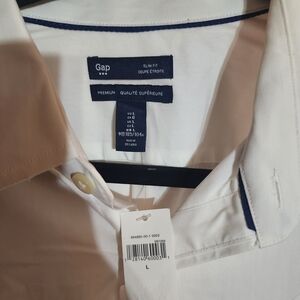 Gap White Slim Fit Shirt